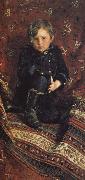 Ilia Efimovich Repin Painter s son oil on canvas